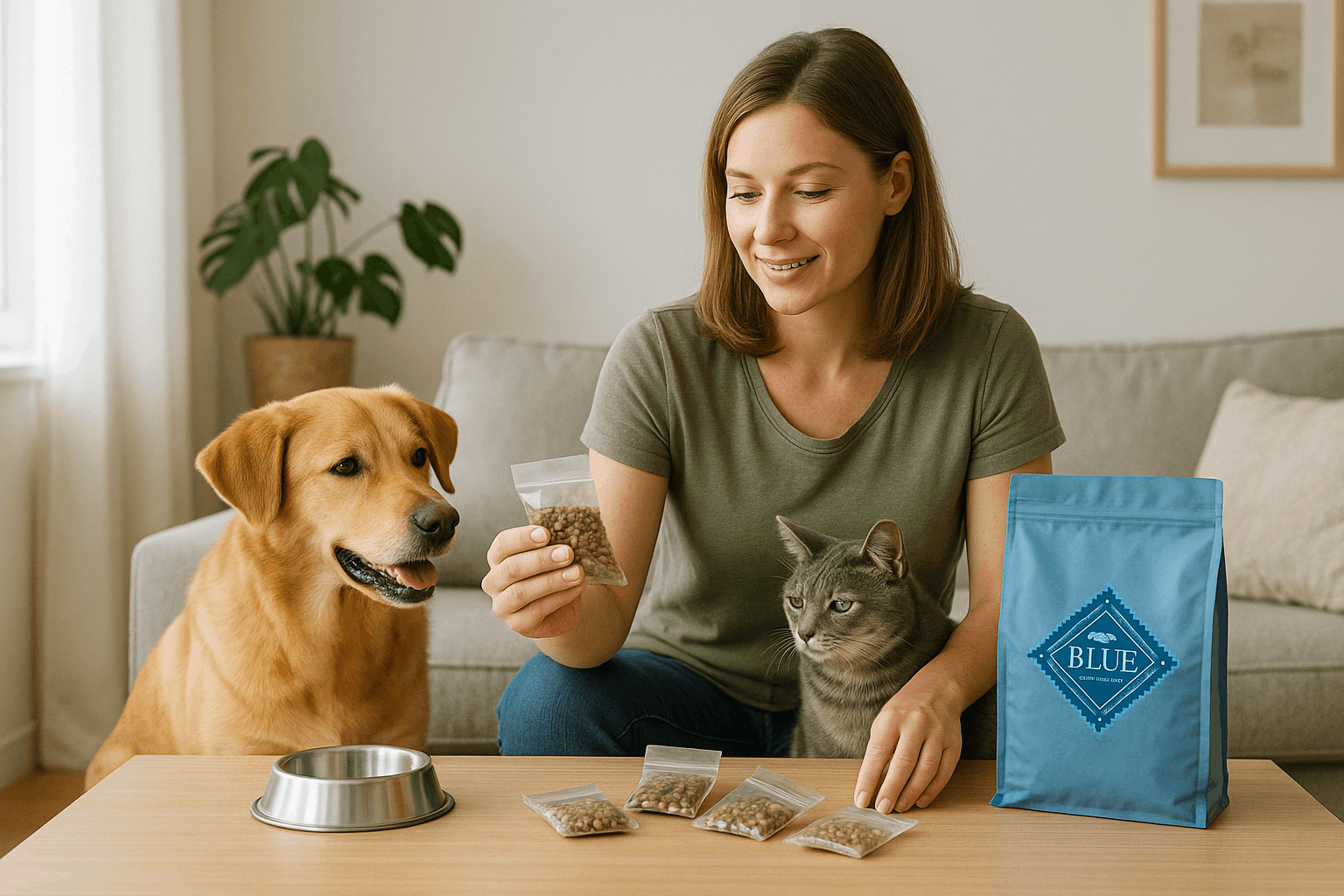 Cómo conseguir muestras gratis de comida para perros y gatos de Blue Buffalo