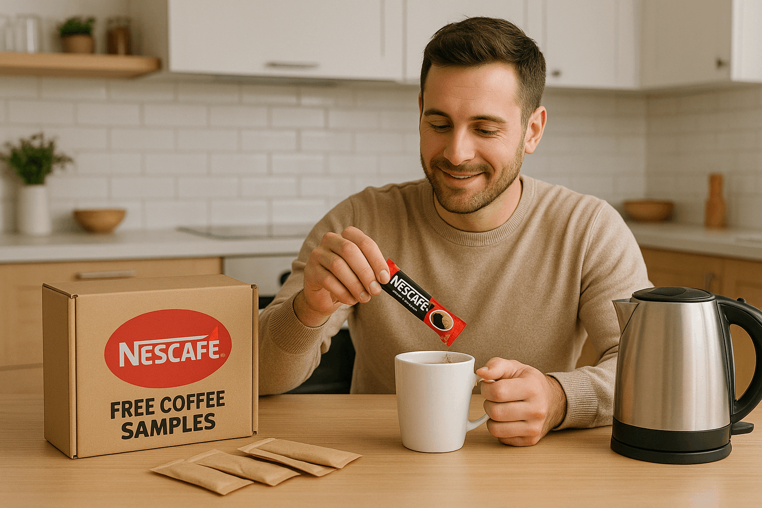 Cómo conseguir muestras gratis de café Nescafé